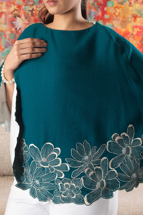 Floral Twirl Poncho